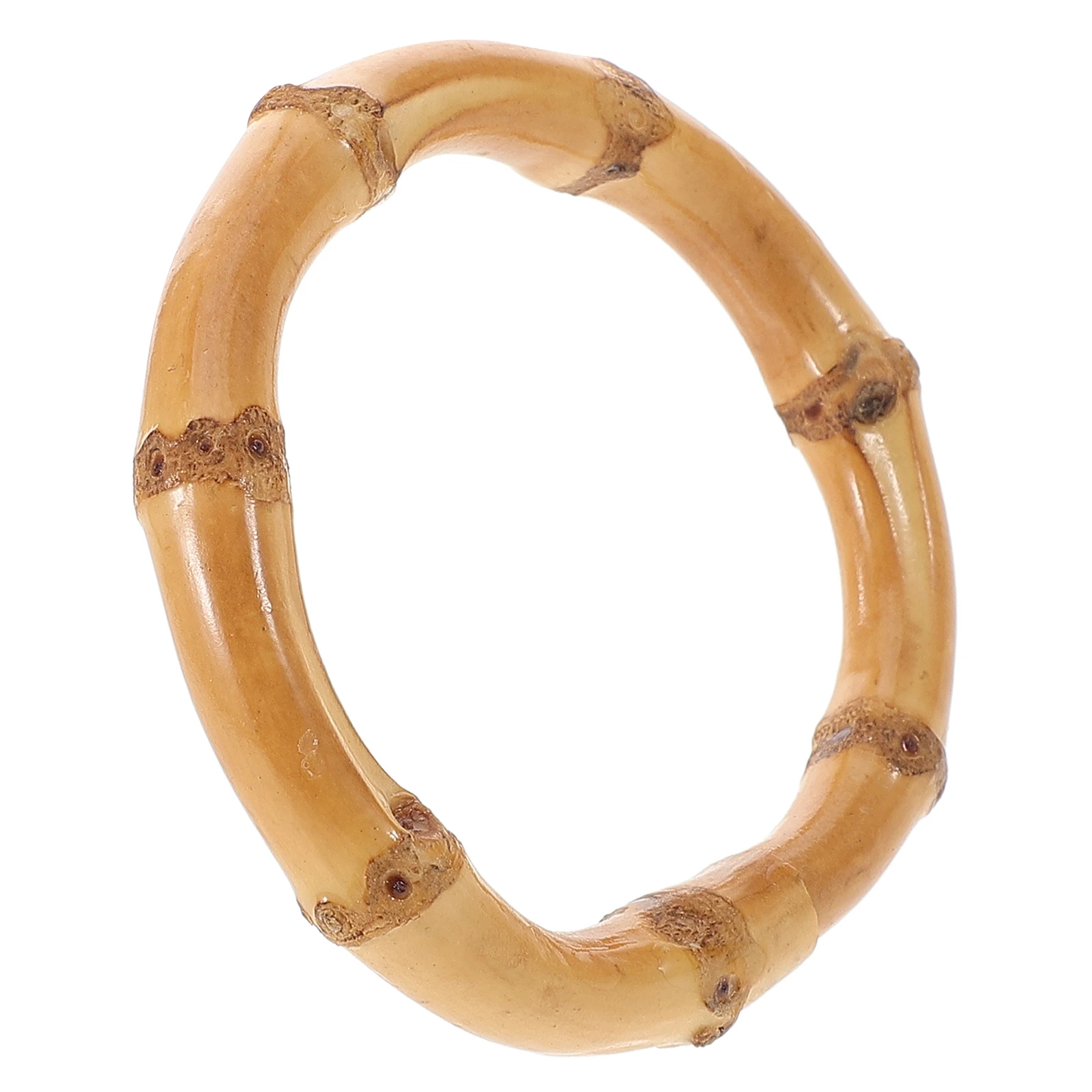 

Multipurpose Bamboo Farmhouse Style Decorative Napkin Buckle Wedding Party Reusable Drapery Hanging Ring Simple Installation