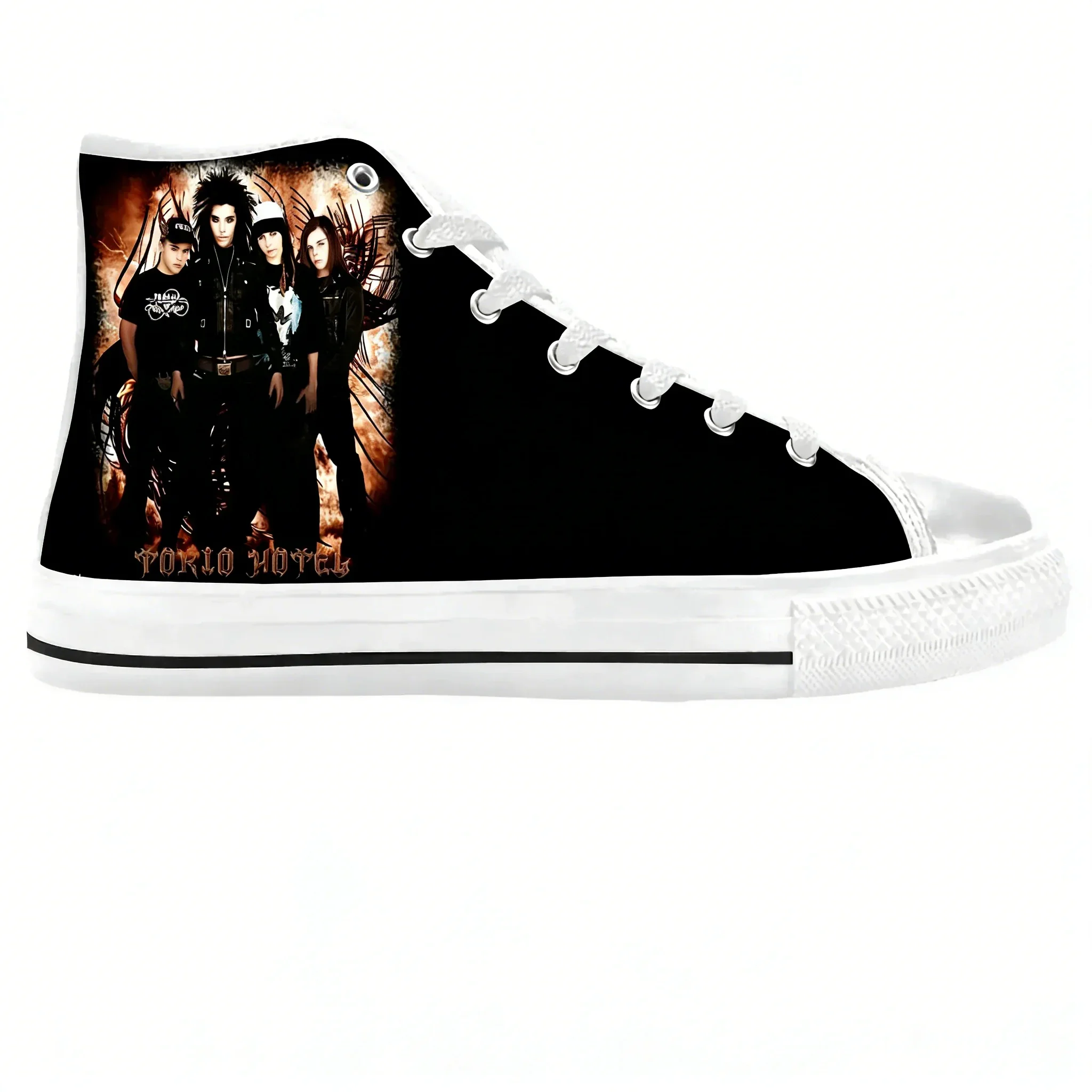 Hotel Rock Band Music Singer Cool Fashion Tokios Casual Cloth Shoes High Top Comfortable Breathable 3D Print Men Women Sneakers view 4