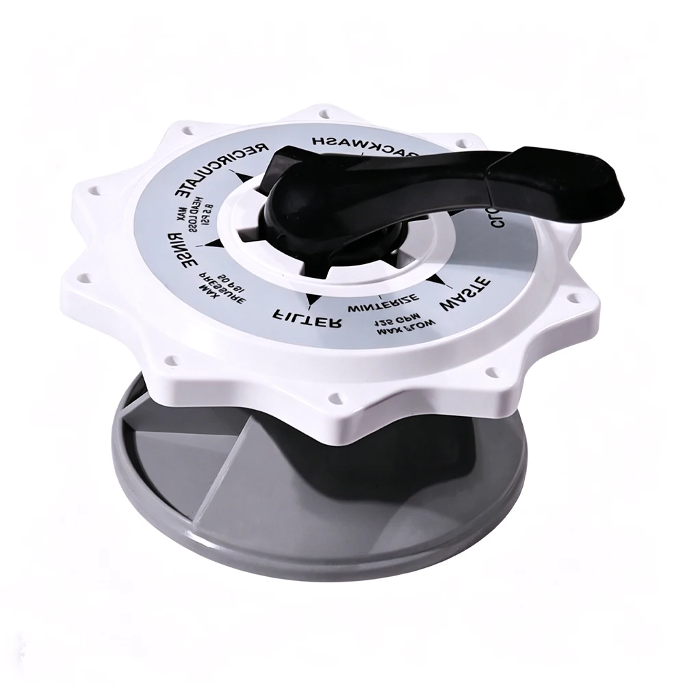 Swimming Pool Valve Repair Pool Maintenance 2 Inch Top Valve Assembly Injection Molded ABS Material For Pool Filter Repair
