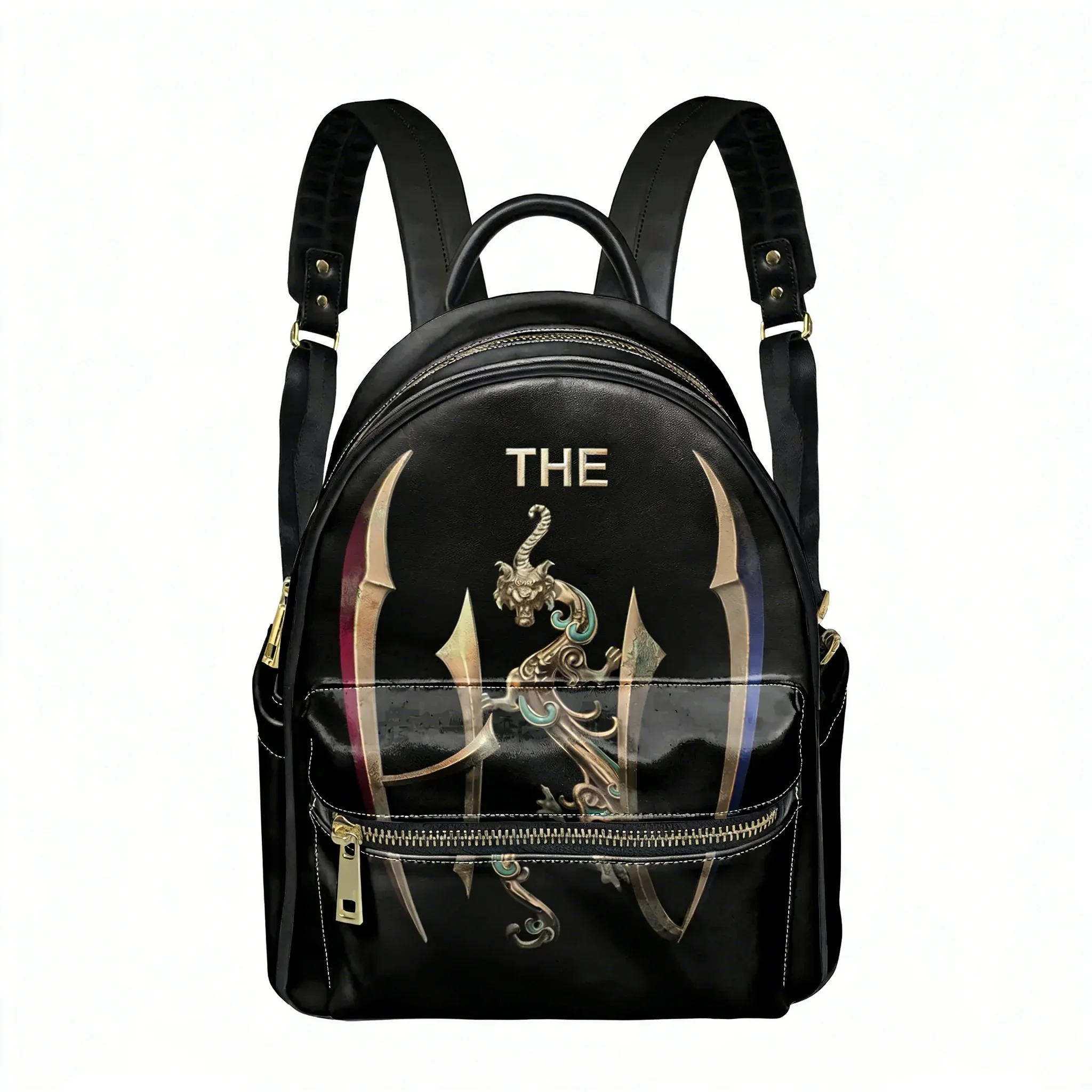 The Hu band Snow Red Hun Rock Band Totem Backpack Womens Mens Double Shoulder Bag Business Travel Bookbag Rucksack Gift Daypack
