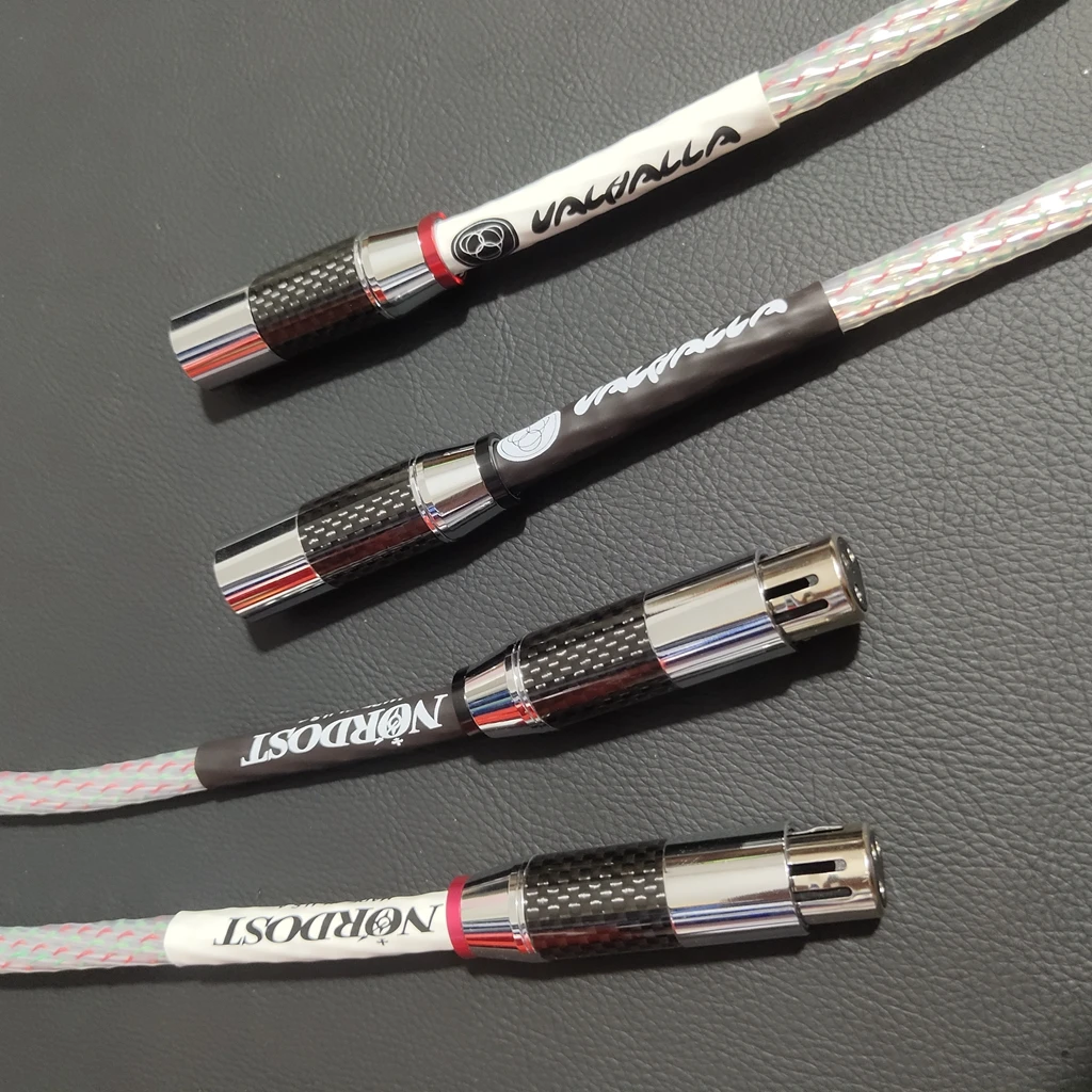 Brand New NORDOST Valhalla 7N Silver Balanced Interconnect Cable With Top Grade Carbon Fiber XLR Plug Male to Female Audio line