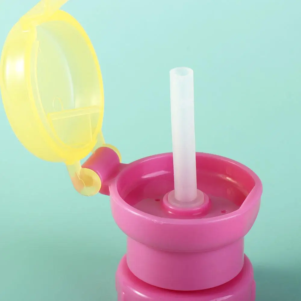 

With Straw Silicone Straw Water Cup Tool Water Bottle Cap Feeding Drinkware Bottle Replacement Lid Drinking Tube