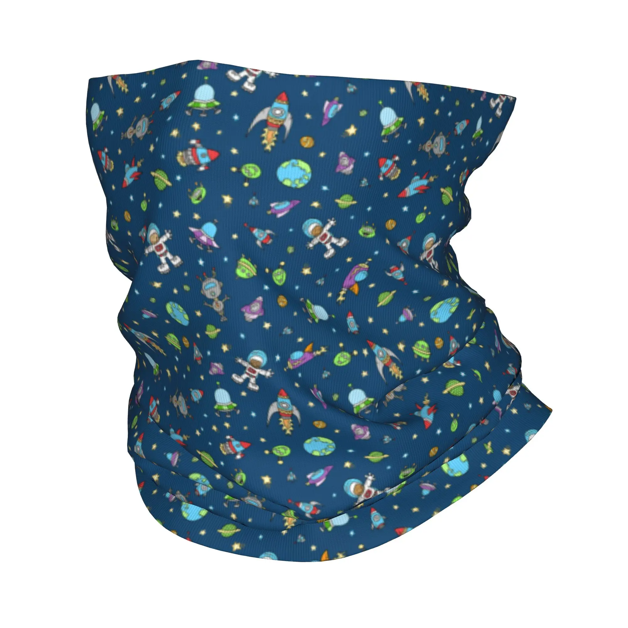 Pañuelo personalizado para el espacio exterior, calentador de cuello para mujeres y hombres, bufanda para esquiar y senderismo, polaina, universo, astronauta, nave espacial, cubierta facial