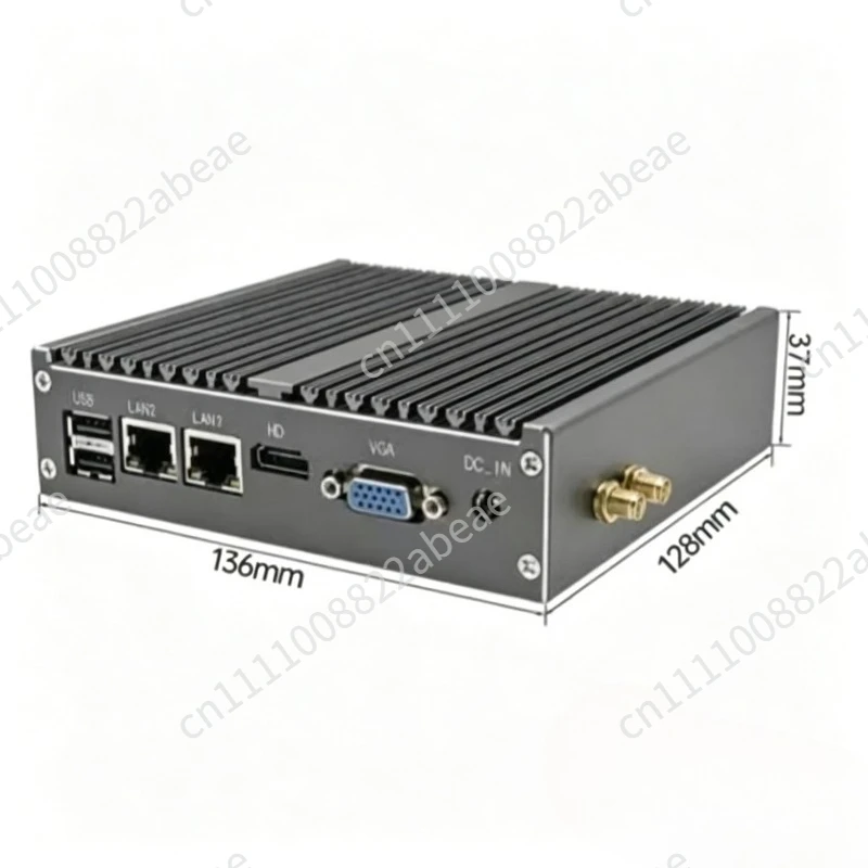Ndustrial PC N2830 Quad Core Dual LAN Dual   Ports Fanless System for Vision 1 pcs