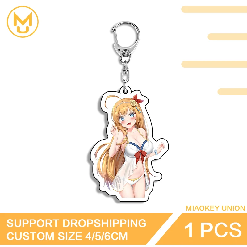 Sexy Bikini Pecorine Artistic Attractive Exclusive Design Popular Double Sided Acrylic Key Chains Daily Wear Anime Peripherals