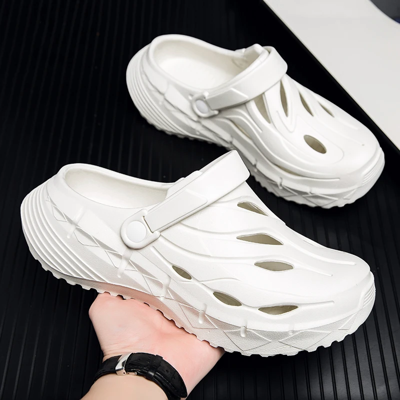 

Мужские тапочки, камуфляжные уличные летние сабо на платформе, женские пляжные сандалии, мужские мягкие домашние шлепанцы из ЭВА, шлепанцы для влюбленных