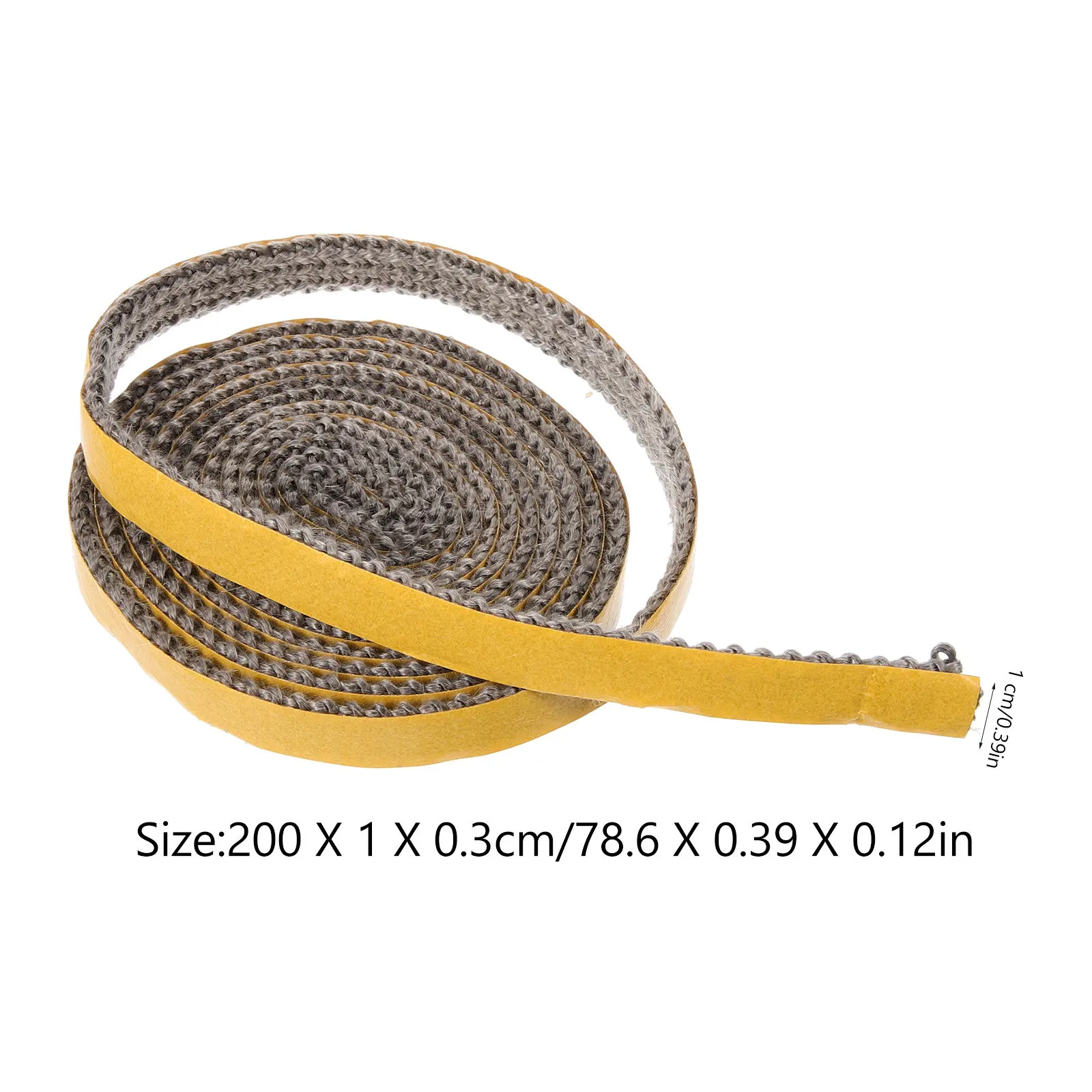 1 Roll Heat-Resistant Fiberglass Adhesive Gasket Tape Flat Design for Wood Stove Fireplace Door Seal Stove Gasket Rope Seal