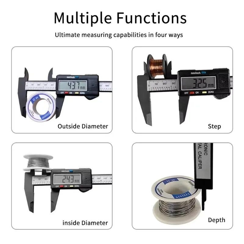 150mm 100mm Gauge Micrometer Measuring Tool Electronic Digital Caliper Carbon Fiber Dial Vernier Caliper Digital Ruler gallery 5