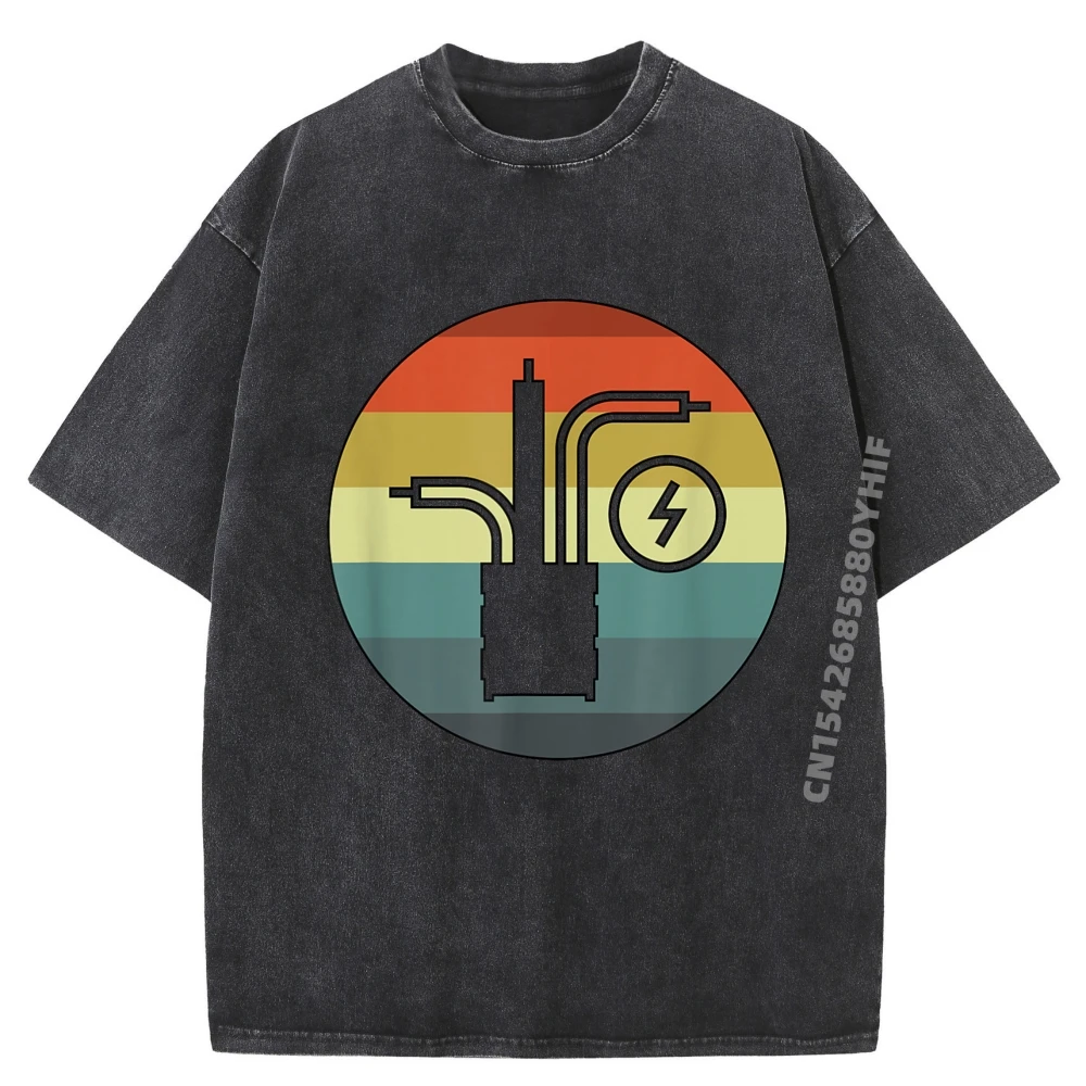 

Electrical Engineer Conductor Electrical Engineering Grahpic Tee Shirt Washed Camisas De Hombre Printed On