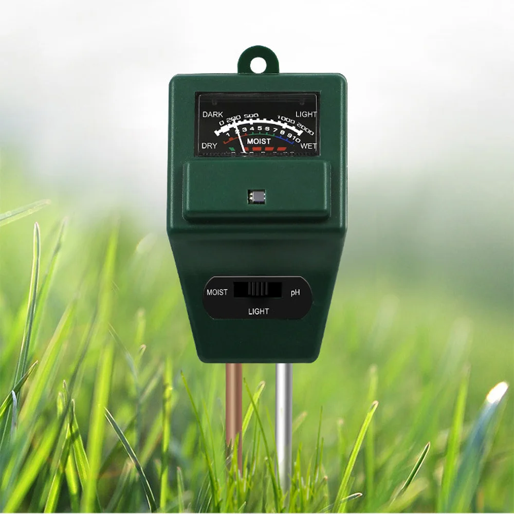 3 in 1 Soil Moisture Tester Humidimetre Meter Detector Outdoor Indoor Home Garden Plant Flower Acidity Moisture Humidity Sensor