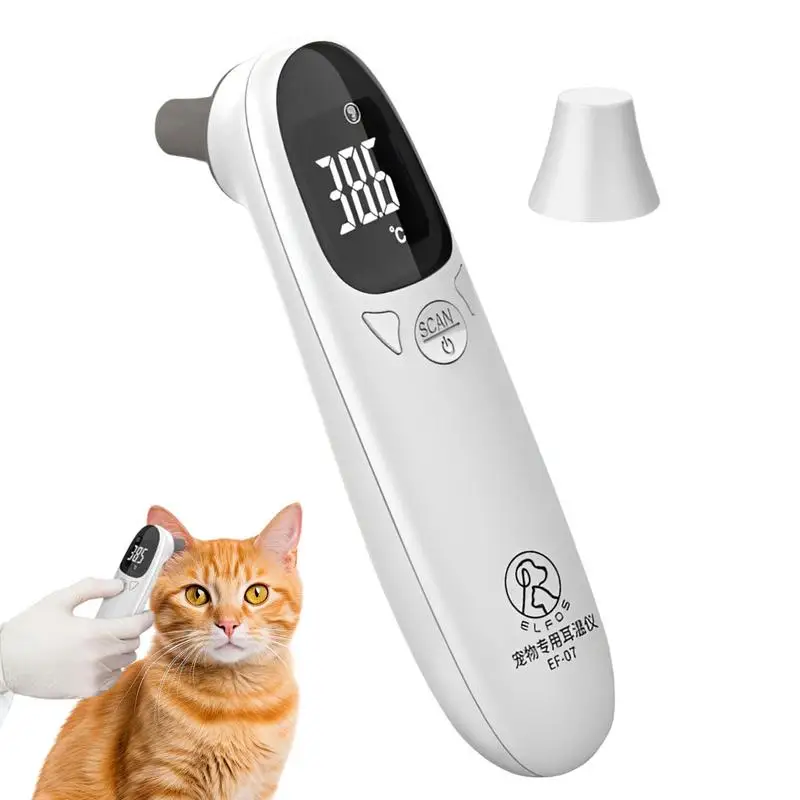 Infrared Pet Dog Cat Ear Thermometrer Medical Animal Measuring Electronic Thermometer Non-contact Home Veterinary Equipment