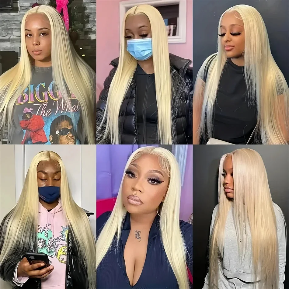 30 38 cali 613 Blond Straight Lace Front Wig 13x4 Lace Front Wigs 613 Colored Hd Lace Frontal Wig 13x6 Peruki z ludzkich włosów 100%