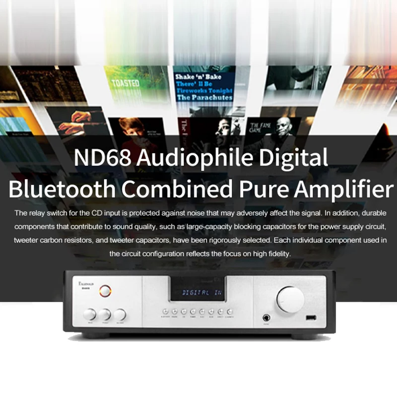 

Balenald ND68 audiophile grade high power home bluetooth lossless usb digital hifi amplifier speaker amplifier