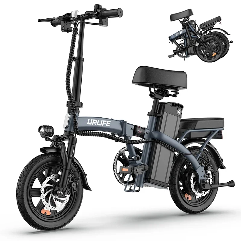 URLIFE F1L High-End-Elektrofahrrad für Erwachsene, urban und geländegängig, 250W Motor, 48V 7,5AH, 14-Zoll-Reifen, All-Terrain-Elektrofahrrad – Detail 16