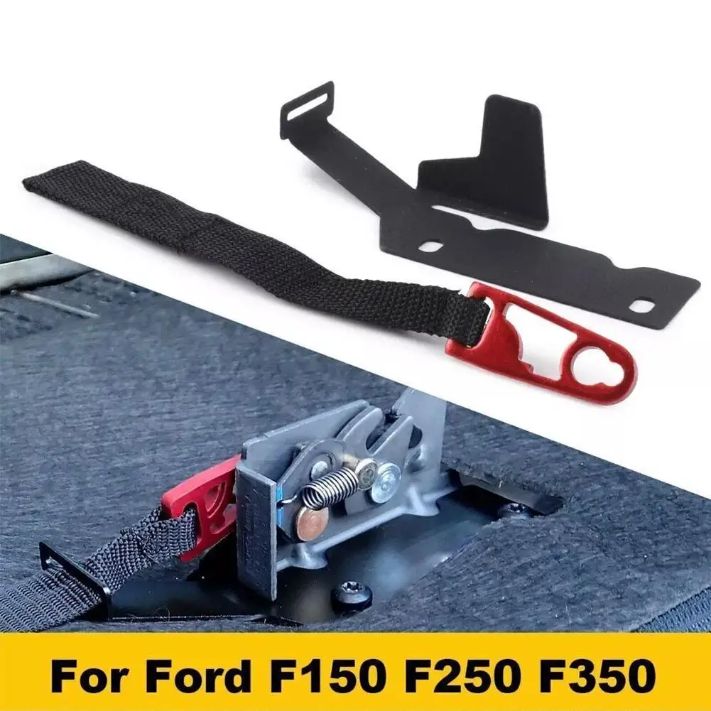 

For Ford F150 F250 F350 2009-2022 Rear For Seat Latch Release Kit Black Strap Rear For Seat Back Car Accessories S1P1