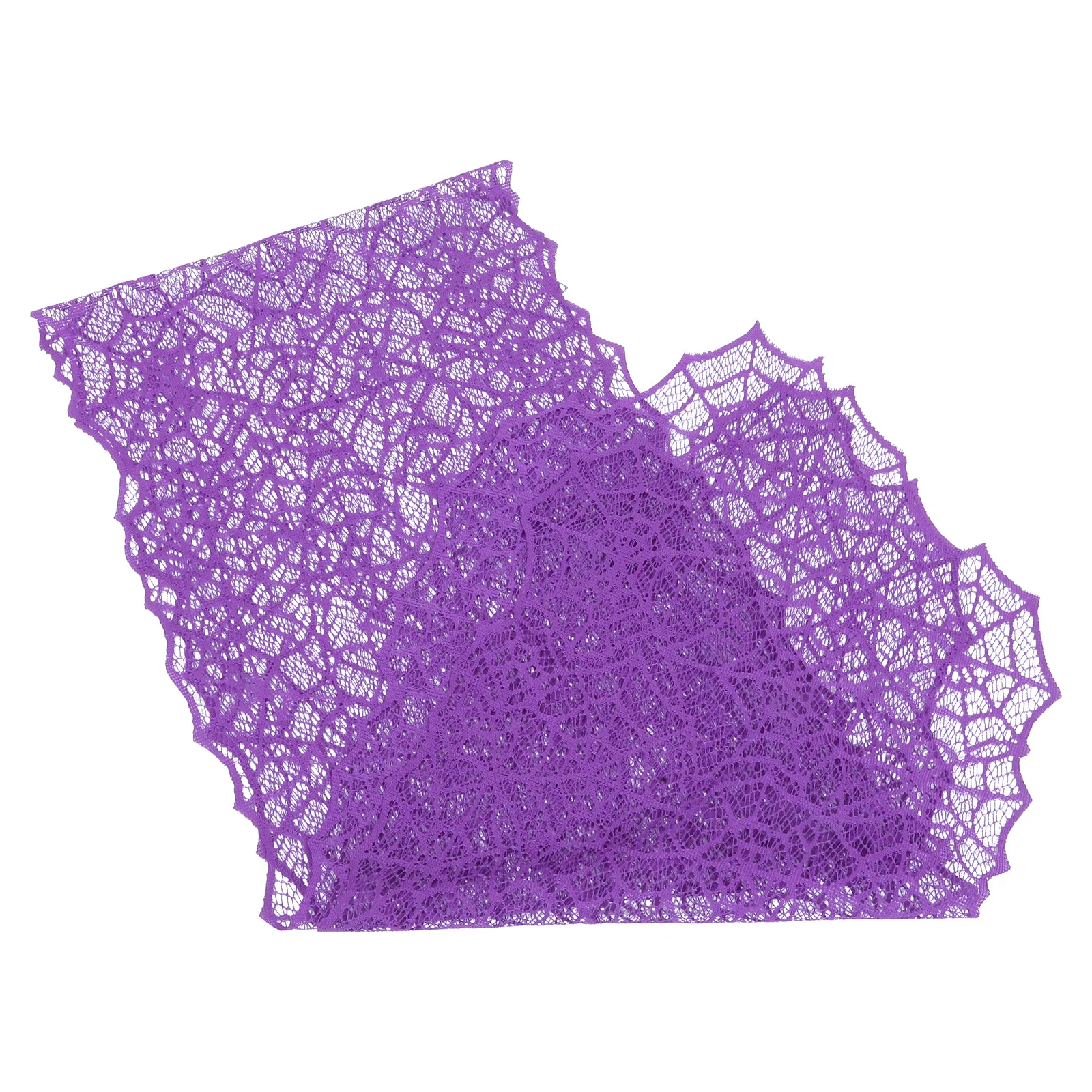 

Knitted Purple Halloween Spider Web Lace Tablecloth Large Decoration for Halloween Party Dining Room Table Cover Fireplace Cloth