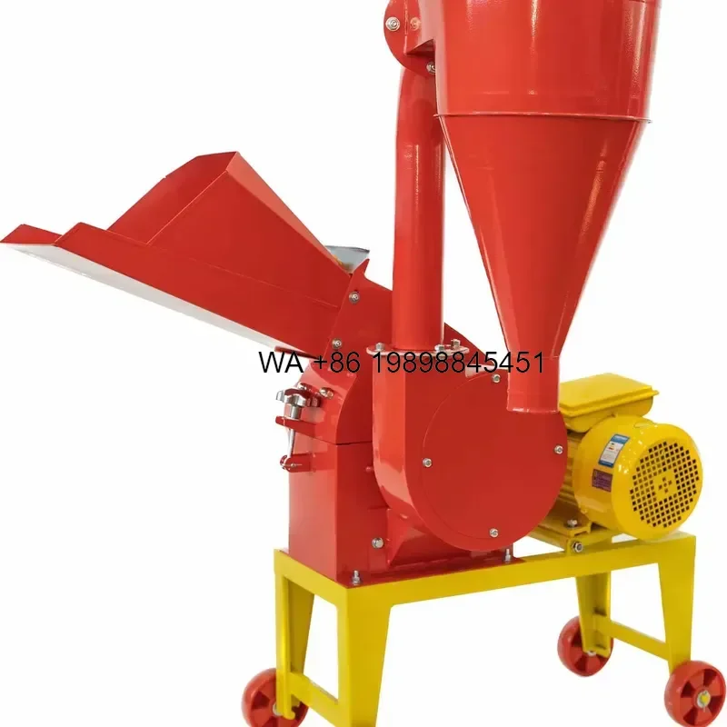 Wmwmnu Automatic Bag Filling Livestock Feed Hammer Grinder Forage Straw Corn Grain Maize Crusher Chopper Milling