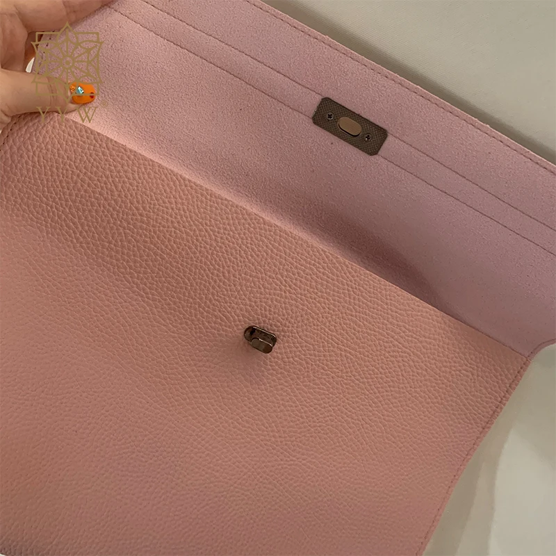 Fashion Pink Clutch Bag Simple Women Ladies Clutch Pu Leather Envelope Clutch Bags Soft Lychee Pattern Purse Hand Bags 2023