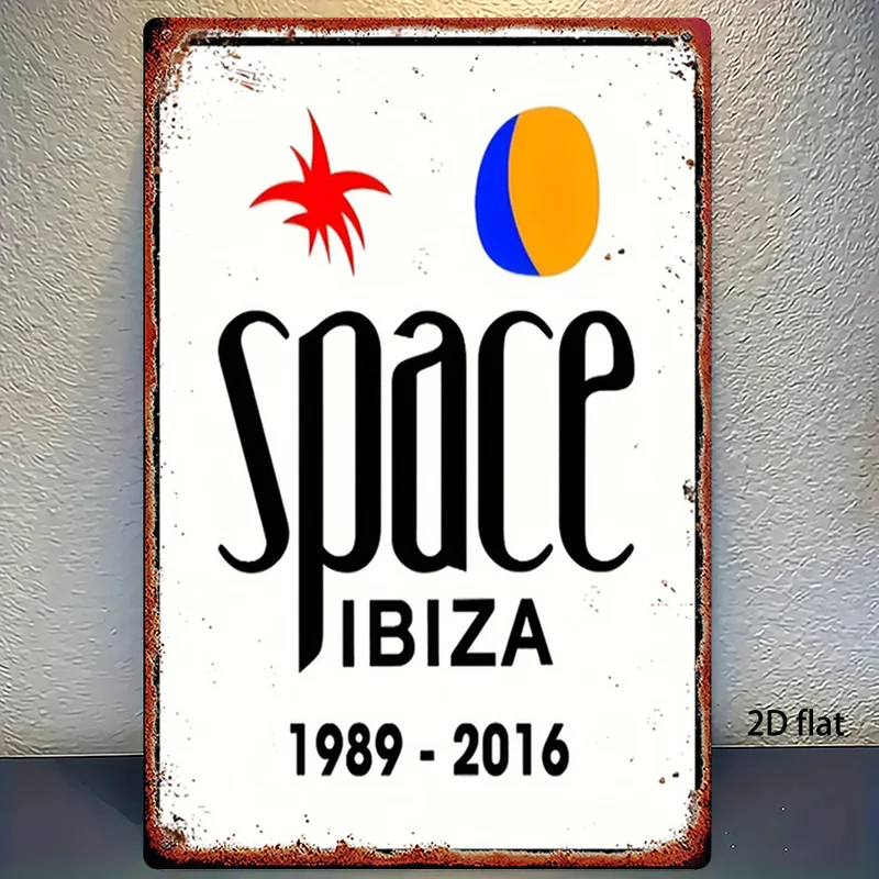 2D Flat, 1pc, Metal Sign, 