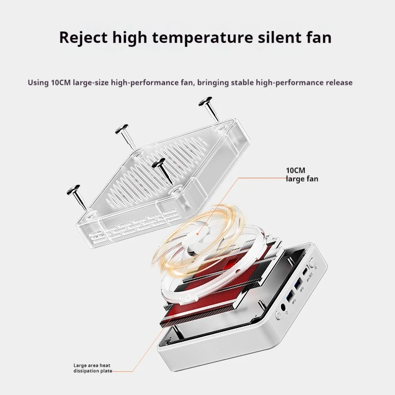 Genmachin AMD Ryzen7 7840HS ES AMD Ryzen 5 7535U МИНИ-ПК Windows 11 DDR5 4800 МГц M.2 SSD WIFI6 BT5.2 Настольные ПК игры Мини-ПК