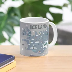 ICELAND illustrated map Coffee Mug Funny Mugs Mugs Coffee Cups Coffee Glass