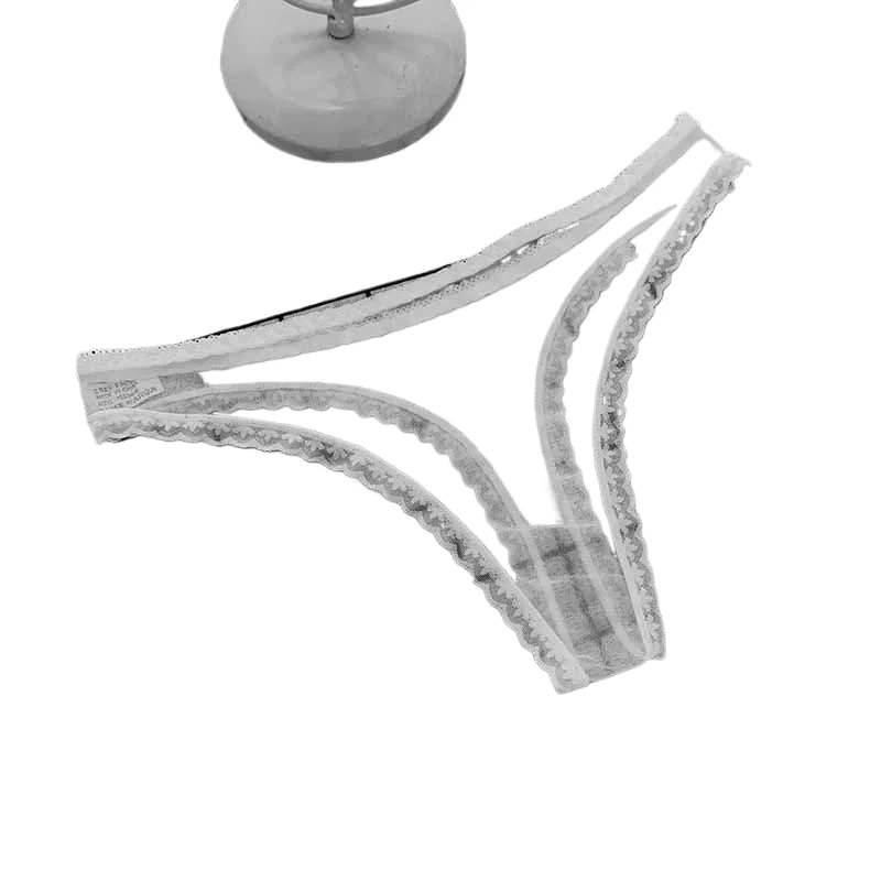 

Sexy Transparent Thong Panties Women Lace See Through Crotch Mesh Bottom Sexy Seamless Low-rise T-pants Underwear Sexy Lingerie