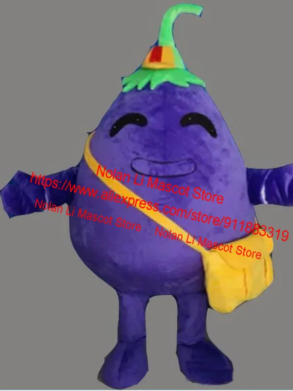 High Quality Vegetable Eggplant Mascot Costume Cartoon Set Role-Playing Advertisement Carnival Adult Size Christmas Gift 584