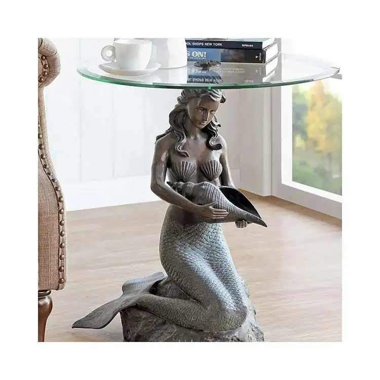 Home Decoration Bronze Tree Sculpture Coffee Table