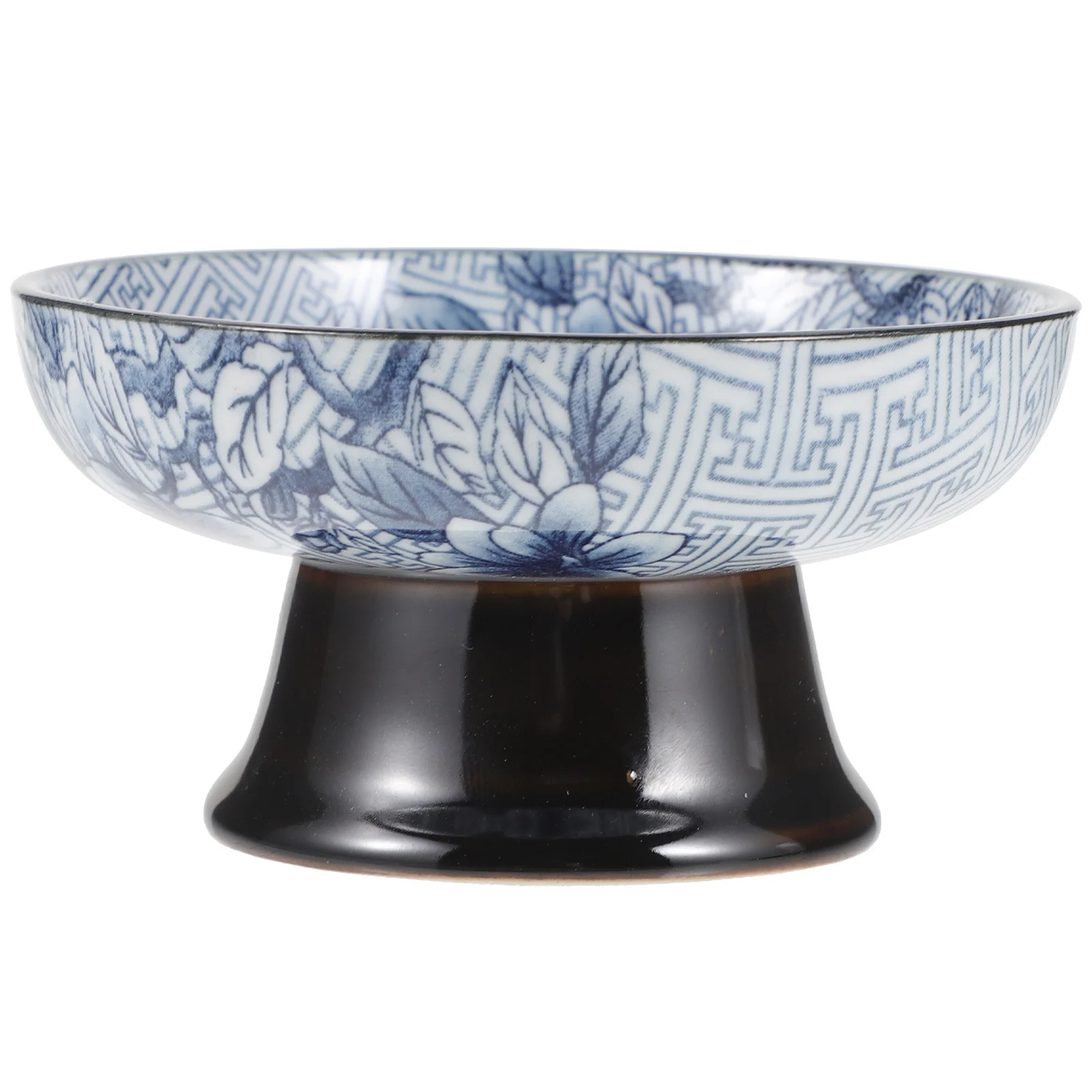 

Ceramic Blue and White Porcelain Decorative Snack Tray Desktop Food Plate Candy Dish Fruit Storage Tray Food Dish