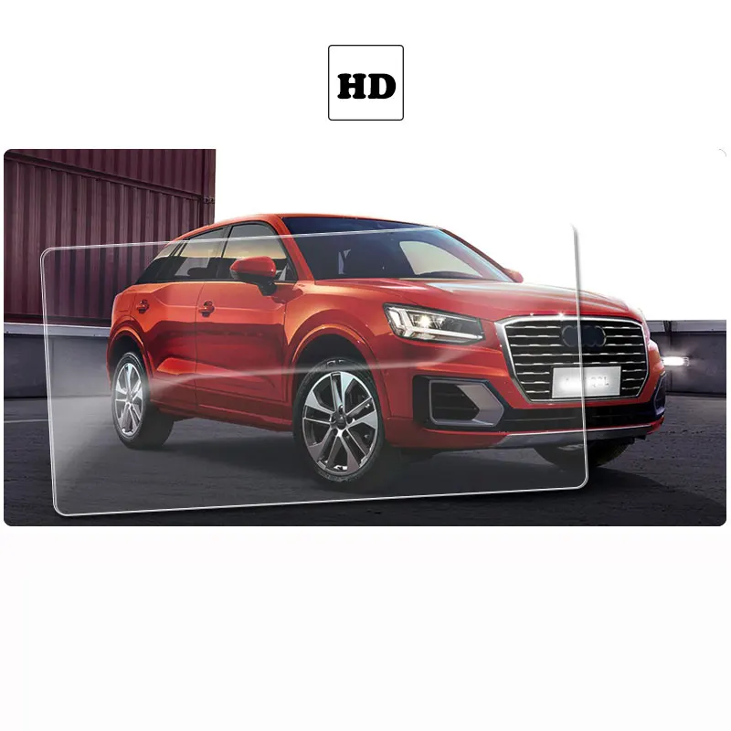 

Защитная пленка из закаленного стекла для Audi Q2 2018-2022, Автомобильная GPS-навигация, ЖК-экран, автомобильная внутренняя отделка, пленка против царапин, фитинги