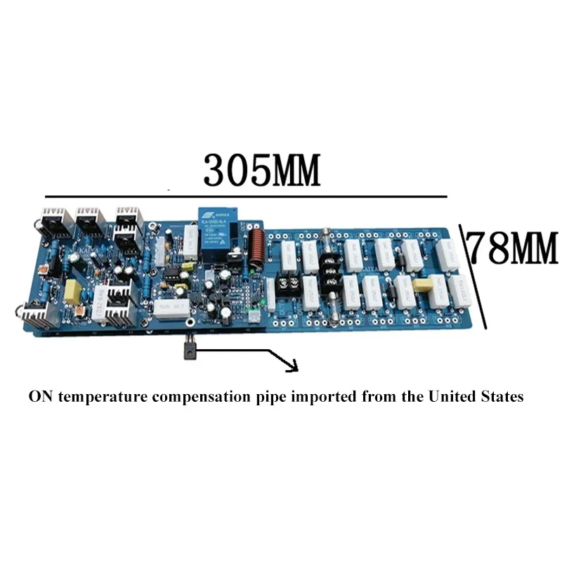 1300w Mono Power Amplifier Board 24pcs Toshiba Transistor A1943 C5200 IC 5532/2068 High Power Low Noise HIFI Audio Amplifier