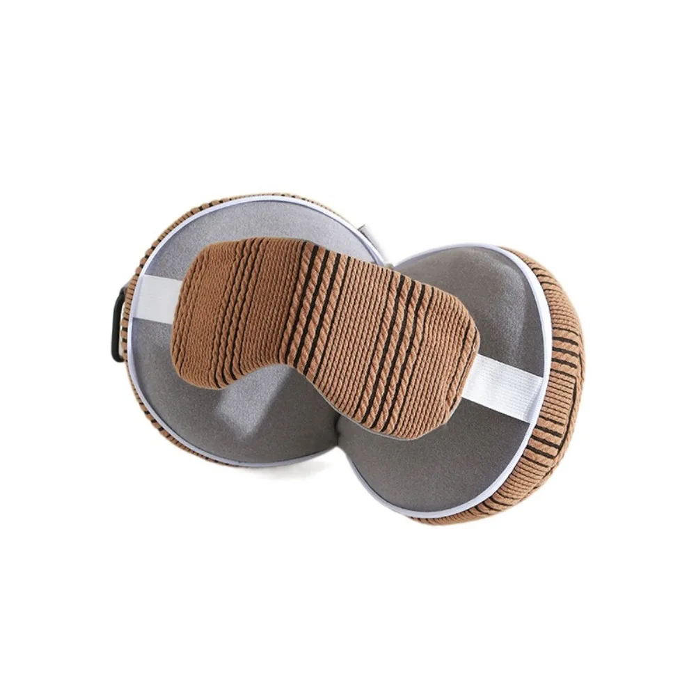 

Portable 2 in 1 Neck Pillows Light-blocking U-shaped Nap Pillow Foldable With Eye Mask Sleep Pillow Business Trip