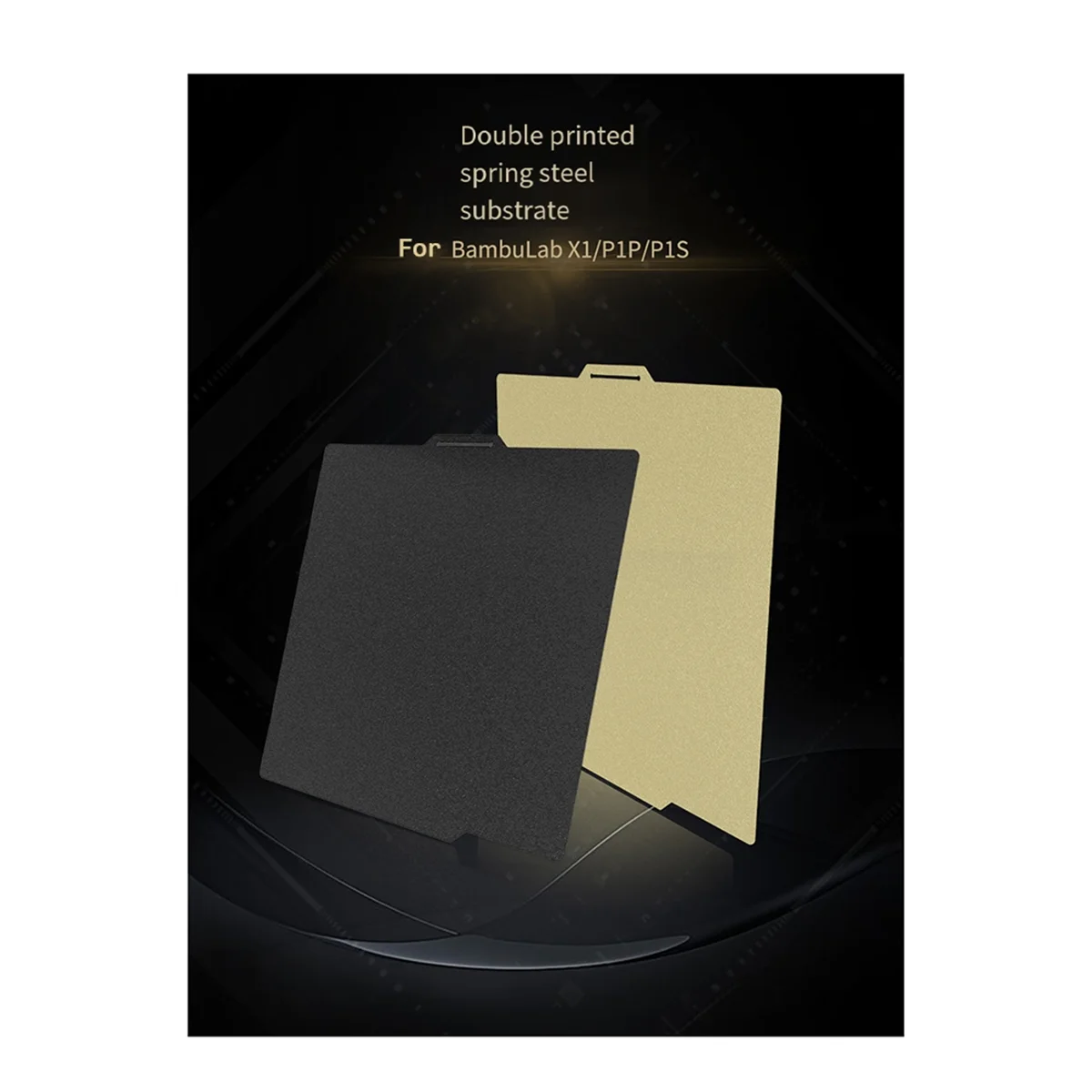 

For Bambu Lab X1 P1S P1P Build Plate PEI 257x257mm Sheet Double Side Coating Heatbed 3D Printer Accessories,A