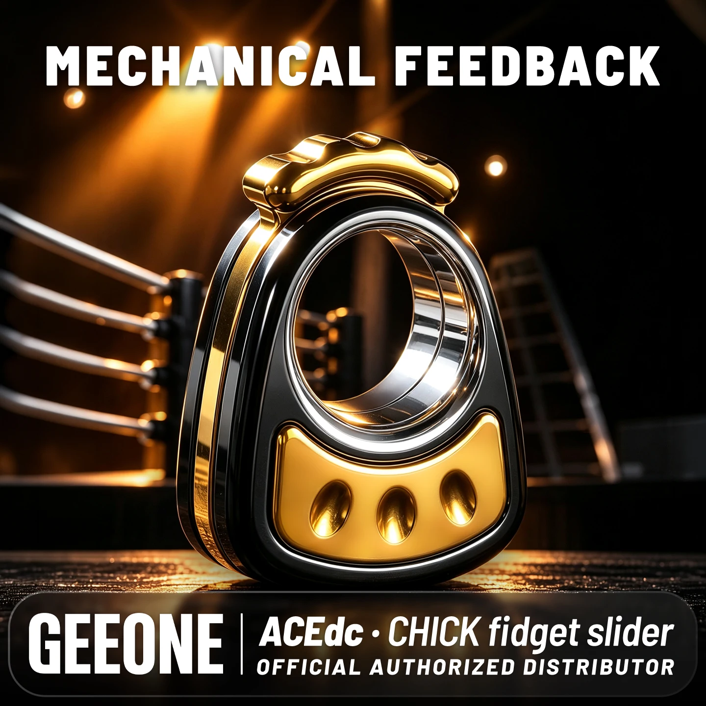 ACEDC CHICK Fidget Slider for Adults Mechanical Side-Push Mechanism EDC Fidget Toys Antistress