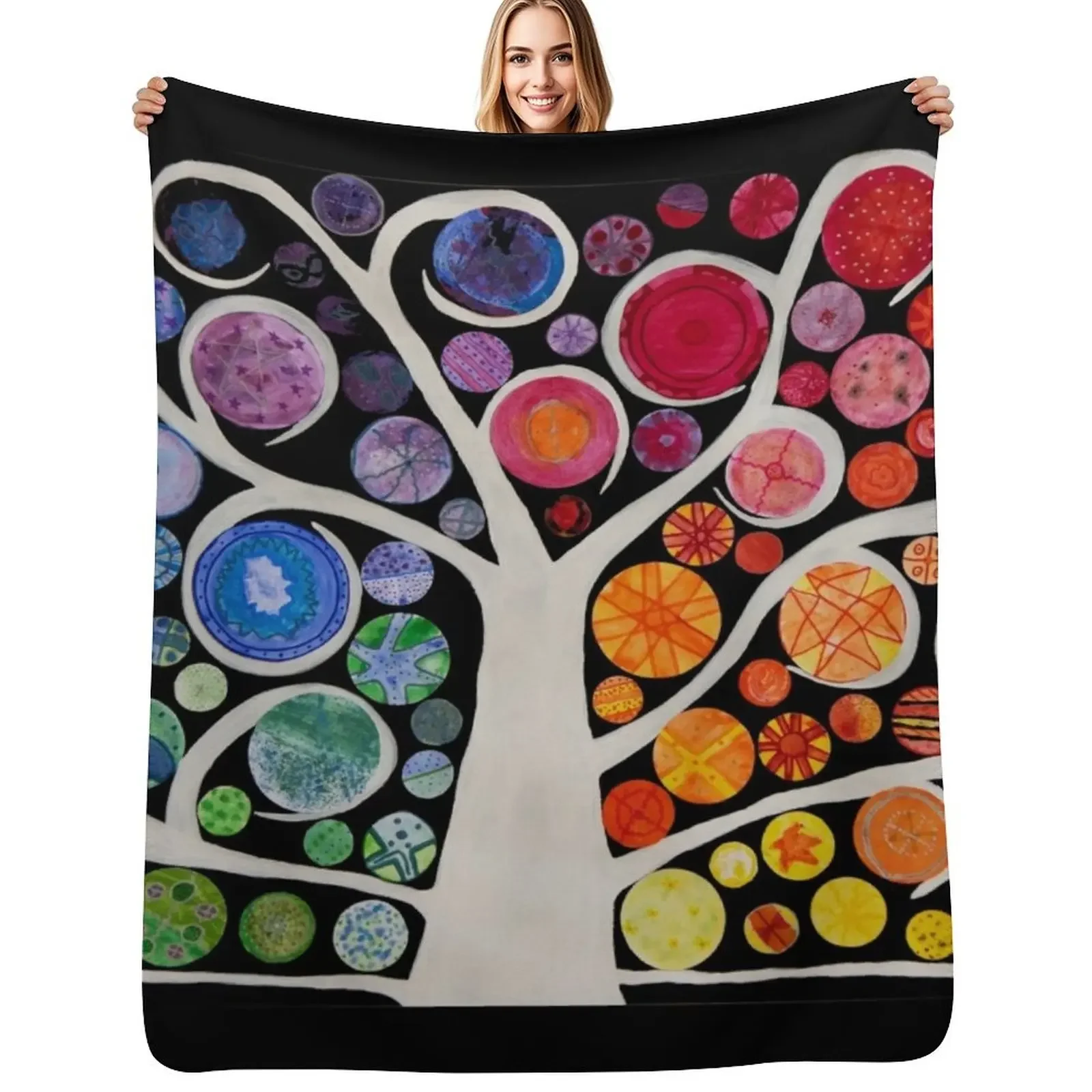 

HHPS Art Show, Class 4M: Growing Together Throw Blanket Thin Bed covers Multi-Purpose Single Blanket