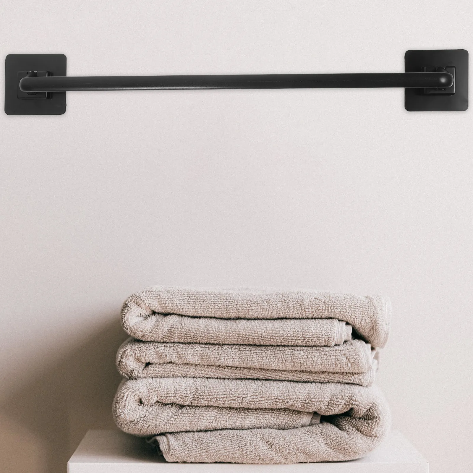 

Wall Mounted Removable No Drill Towel Bar Rack for Bathroom Kitchen Slipper Storage Holder Towel Bars for Bathroom