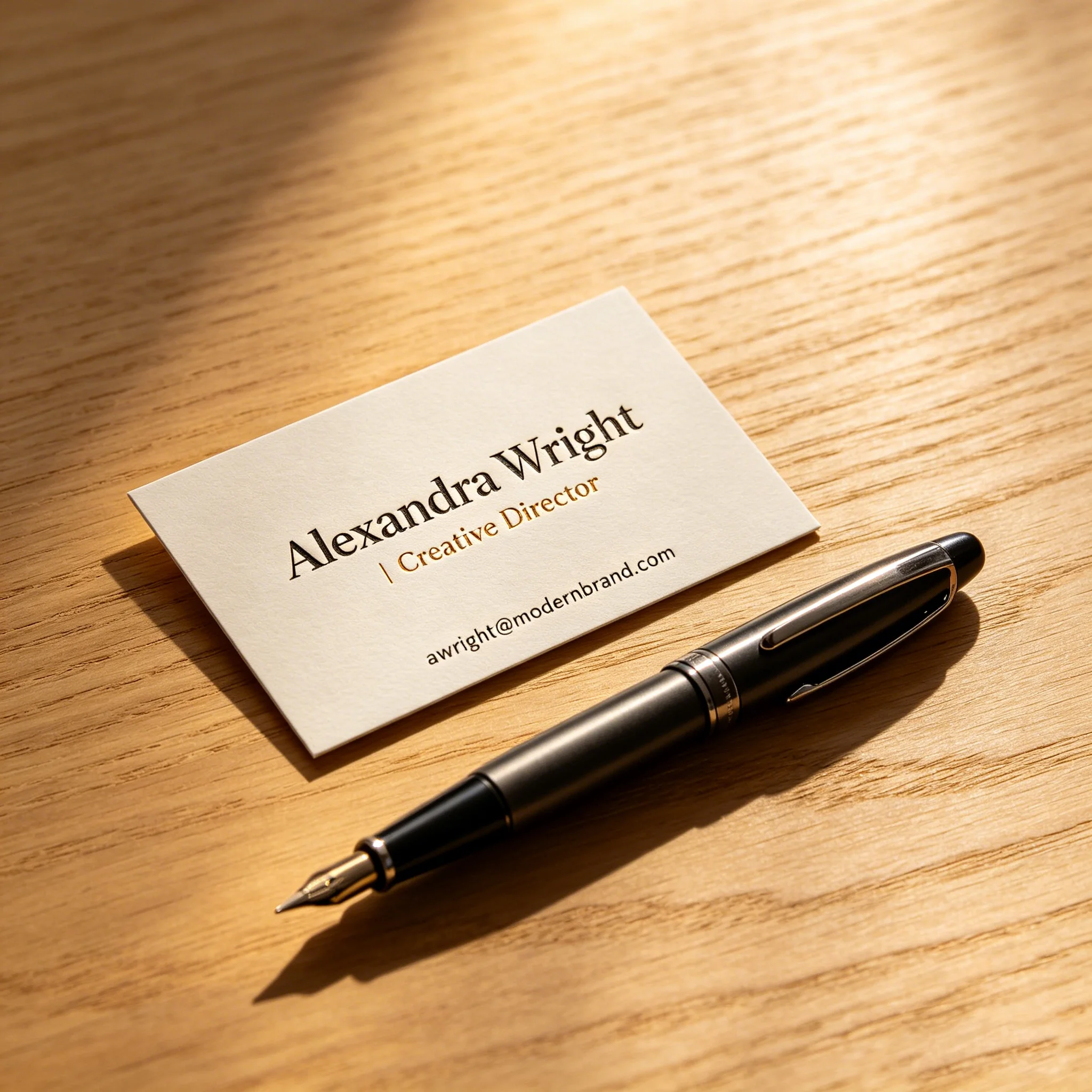 Custom Logo Luxury Business Cards Personalized Gold Foil Offset Printing Embossed Logo Premium Custom Visiting Name Cards