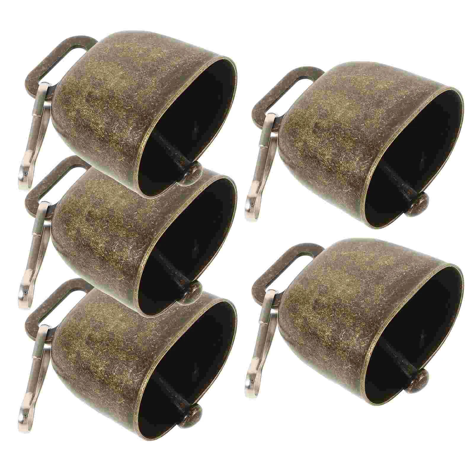 5pcs Metal Cow Bells Farm Cattle Cowbell Animal Anti-lost Bell Loud Calling Bell bells for dogs dog collar bell