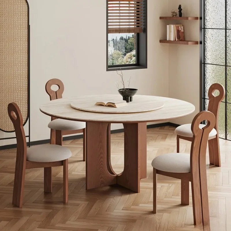 Mid-century Wood Dining Table Minimalist Nordic Dining Tables Retro Apartment Slab Classic Home Furniture Tavoli Da Pranzo LJ40