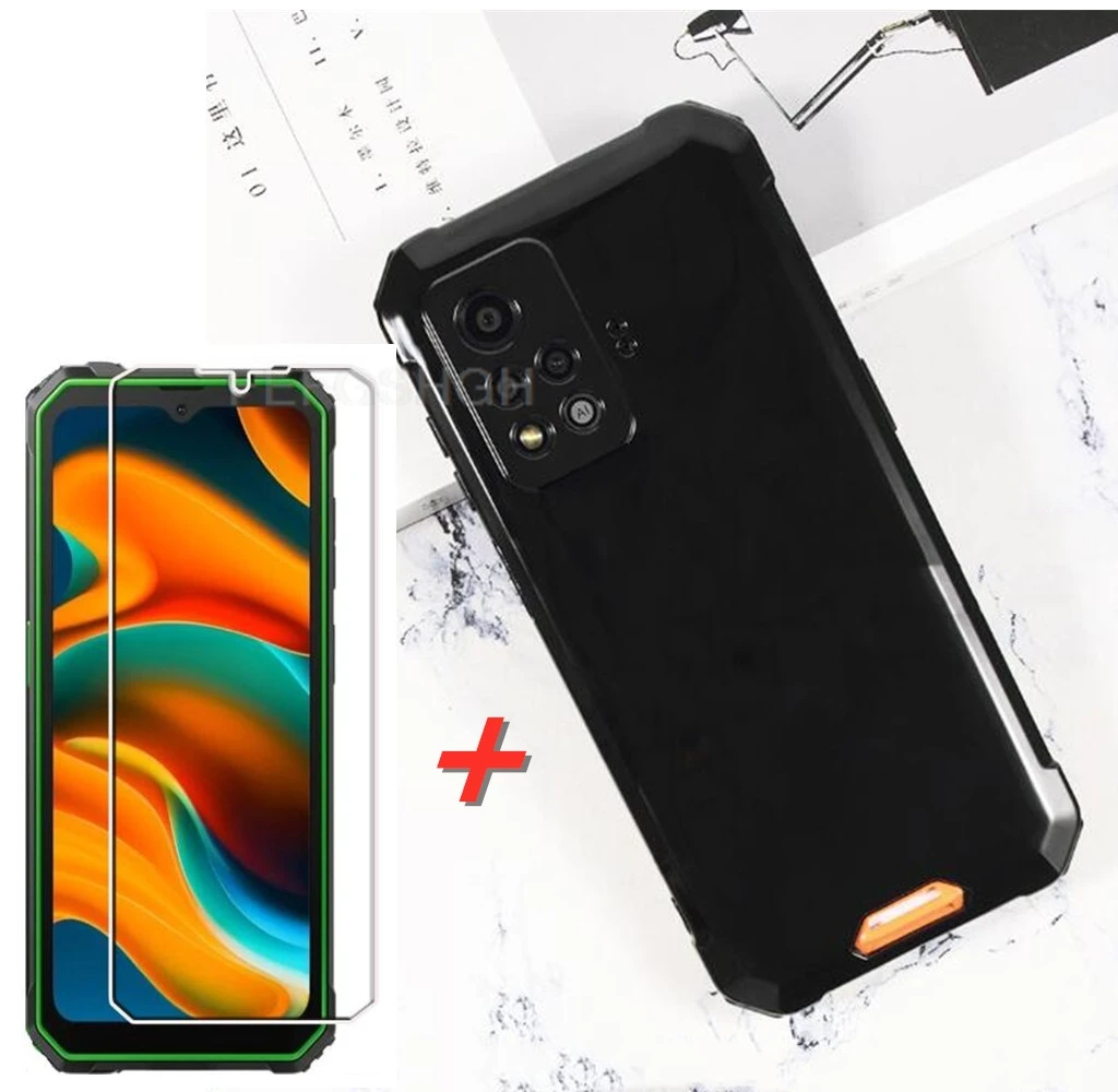 Szkło ochronne do Blackview BV4800 6,56 "etui silikonowe przezroczyste etui do BlackviewBV4800 BV 4800 szkło hartowane