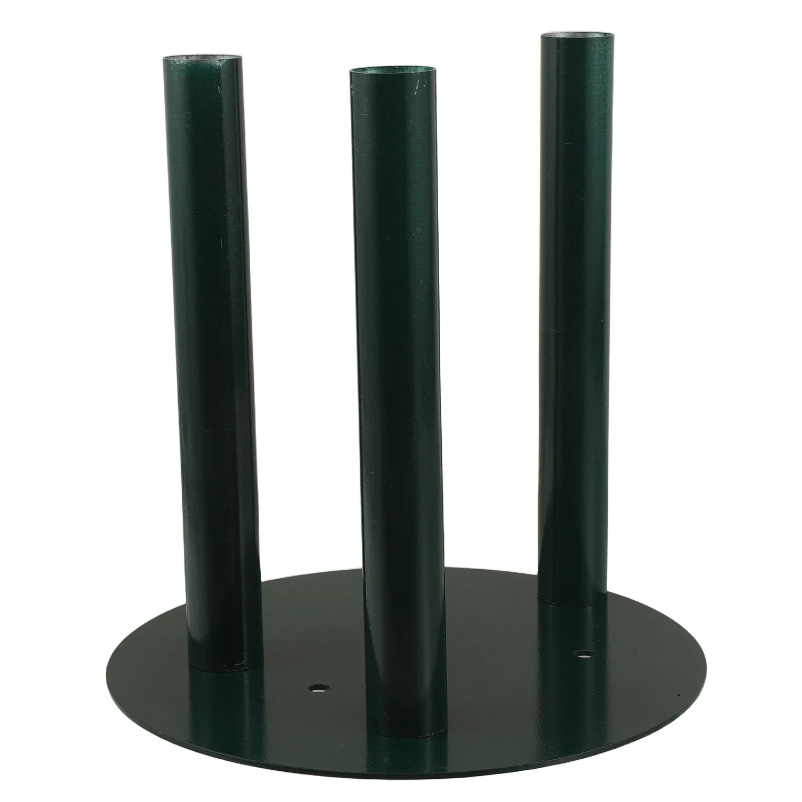 Detachable Green Floral Pillar Stand Base Heavy Duty Round Metal Plate Stable Wedding Party Event Flower Centerpiece Support