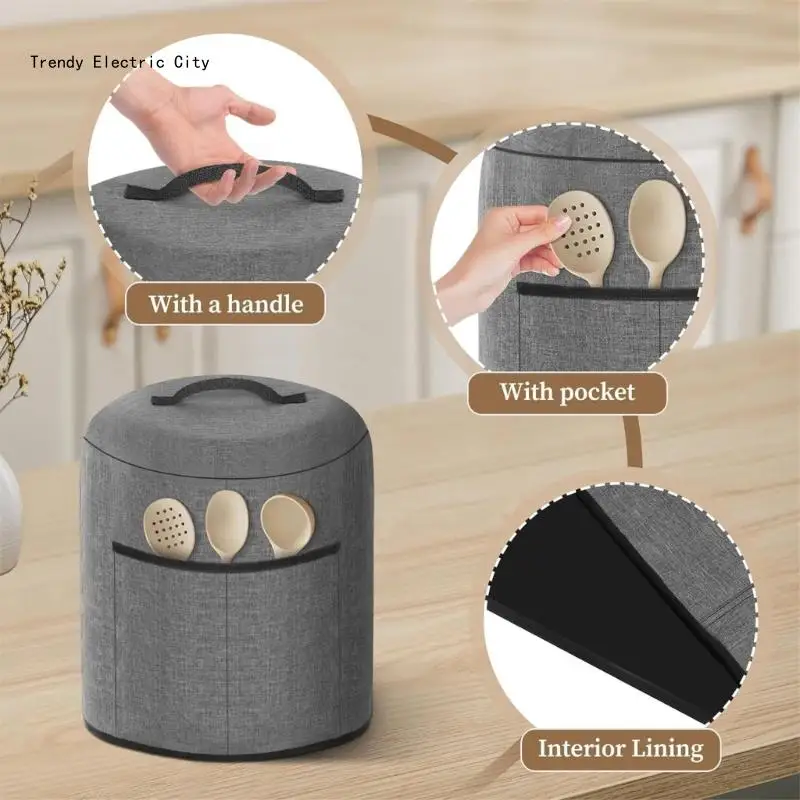 Copertura antipolvere per friggitrici ad poliestere facile da pulire riutilizzabile per cucinare pentole pentole da forno