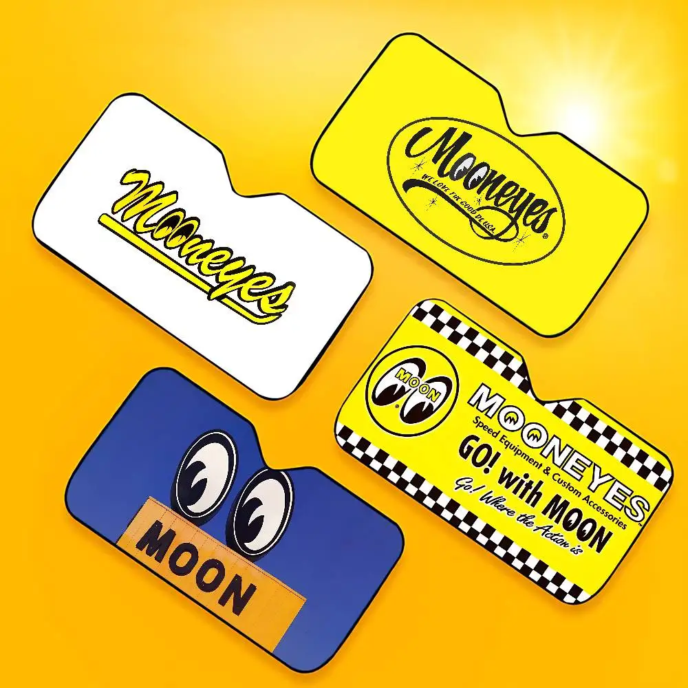 M-Mooneyes Cartoon Car SunShade Windshield Cover UV Protection Auto Visor Accessories For Cars image 2