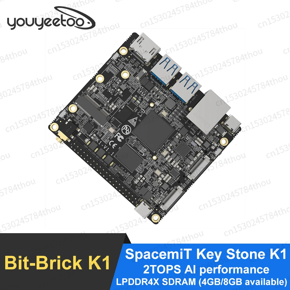 Bit-Brick K1 Open Source RISC-V Single-board Computer with 4GB/8GB Memory 2.0TOPS AI-Power Industrial-Grade for IoT Applications