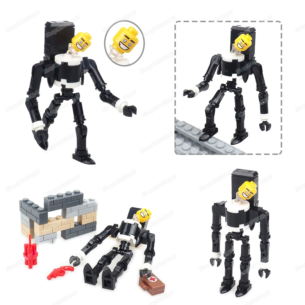 블랙 변기 맨 메카 빌딩 블록 조립 피규어, 군인 미니 멀티버스 전쟁 장비 장면 모델, 어린이 선물, 소년 DIY 장난감