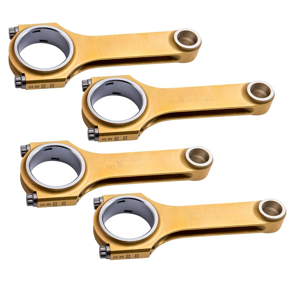 H-beam Connecting Rod 144mm For VW Passat Golf Gti Audi S3 A3 A4 A6 TT 1.8T 2.0L