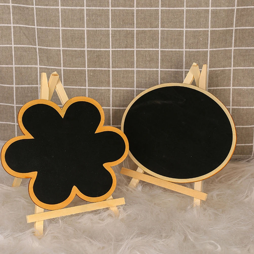 5 قطعة لوحة مذكرة سطح المكتب الخشبية الدائمة سبورة صغيرة لطاولة بار تسجيل حفل زفاف رسالة مجلس سبورة خشبية عتيقة