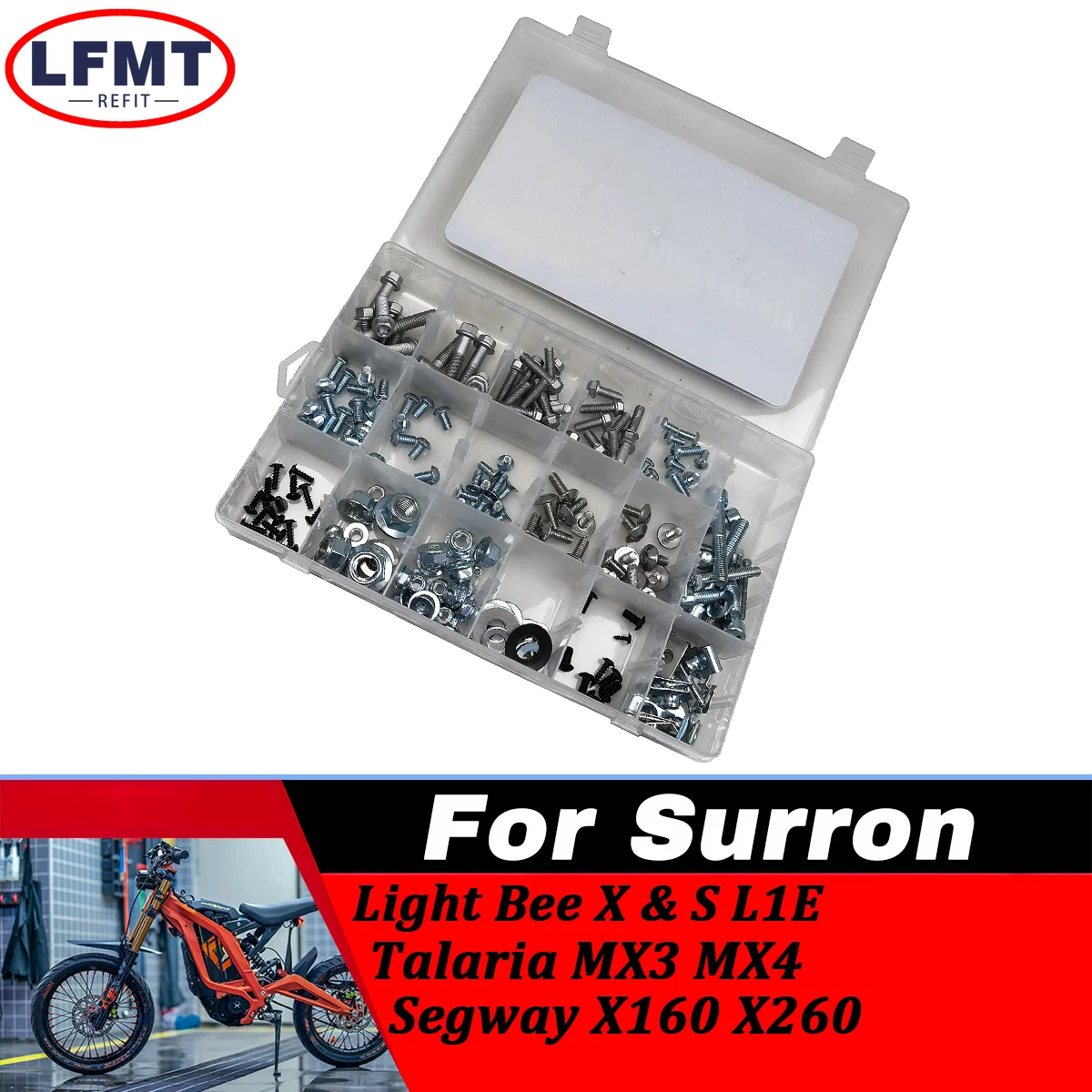E-Bike Full Bolt Plastic Fastener Hardware Kit For SurRon Light Bee X/S/L1E UltraBee Talaria Sting MX3 MX4 Motocross Accessories