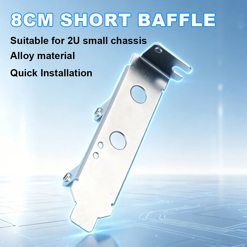8cm Metal Low Profile Half Height Expansion Slot Bracket For PCI-E PCI Express Wifi Card