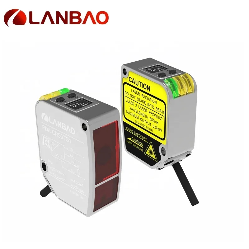 Lanbao 85mm Sensor De Desplazamiento 30vdc Standard Laser Displacement Sensor